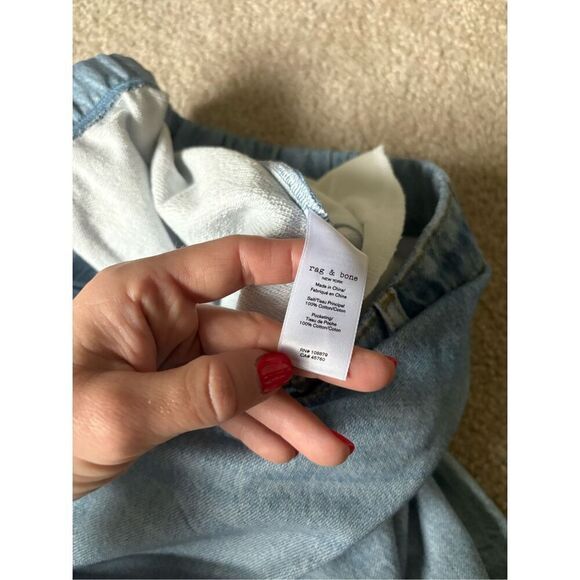 NEW Rag & Bone Miramar Terry Jogger Pants Cotton Terry size L blue Kacy - Picture 10 of 10